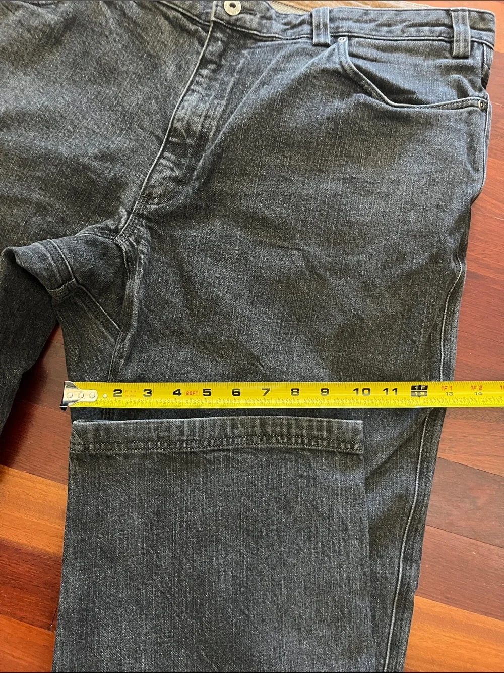 Mens 44x32 Duluth Flex Ballroom Jeans Gray